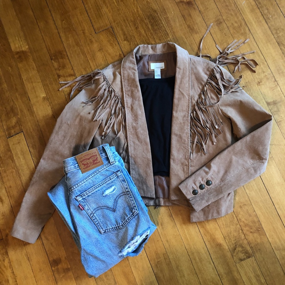 Leather Fringe Jacket